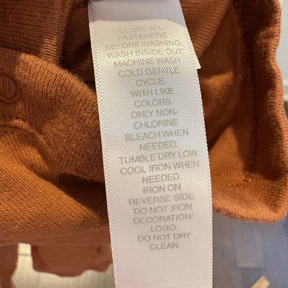 Bundles Baby Place My 1st Thanksgiving Bodysuit 3-6M Brown 100% Organic Cotton - Picture 8 of 10